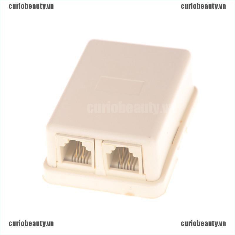 Bộ 2 Ổ Cắm Điện Thoại Gắn Tường 4c Rj11 (Lj)