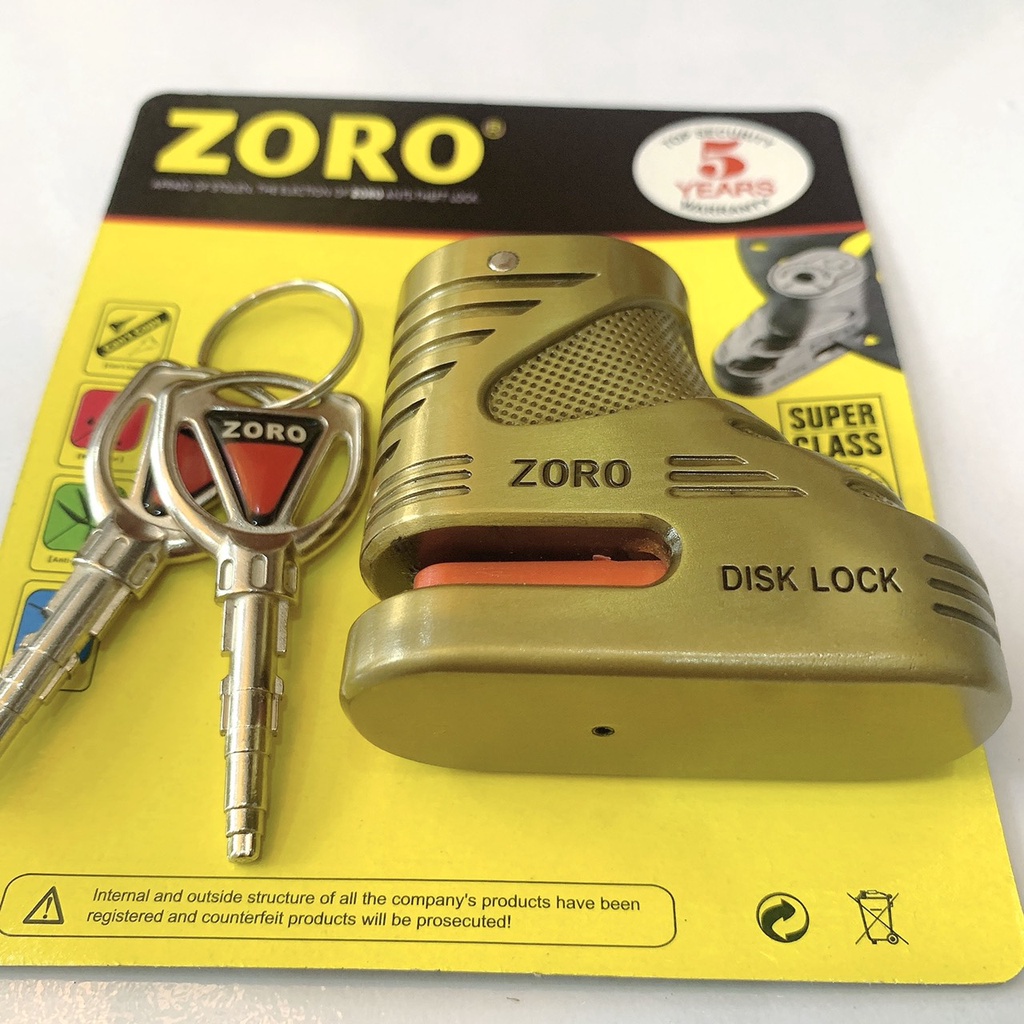 Ổ khóa thắng đĩa xe máy ZORO chống trộm xe máy, xe đạp...