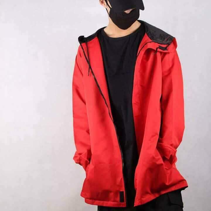 ÁO KHOÁC JACKET WET nam, nữ chống nước màu đỏ