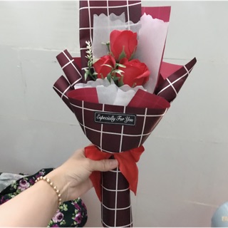 Bó hoa sáp 3 bông