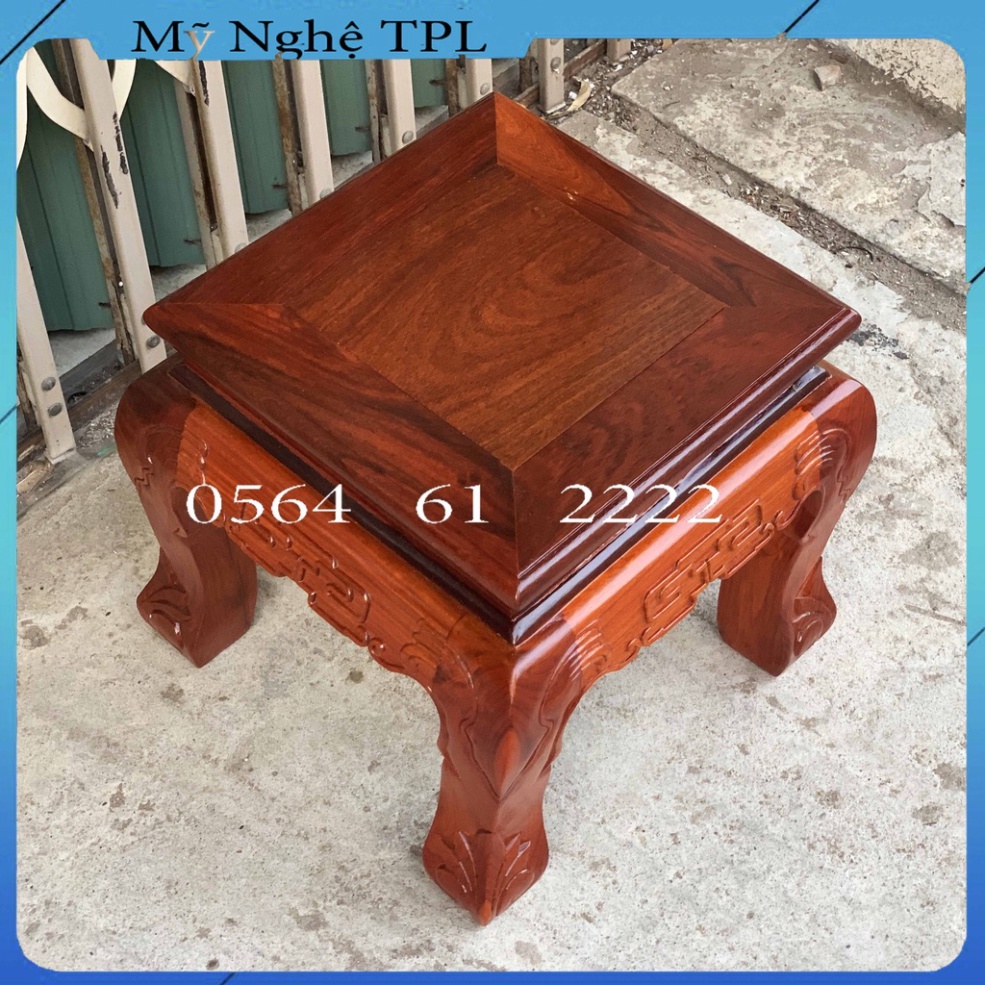 Đôn Đế Chiện Vuông Kê Và Ngồi Cực Đẹp Mặt 35 Cao 35cm