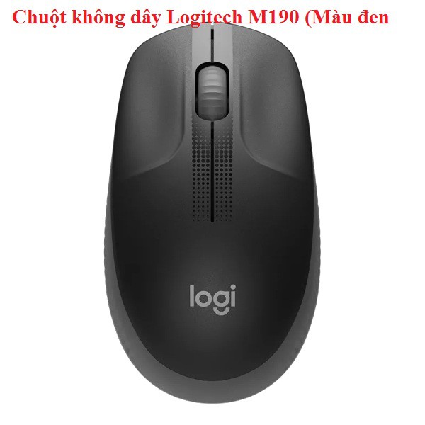 Chuột không dây Logitech M190 (Màu đen)