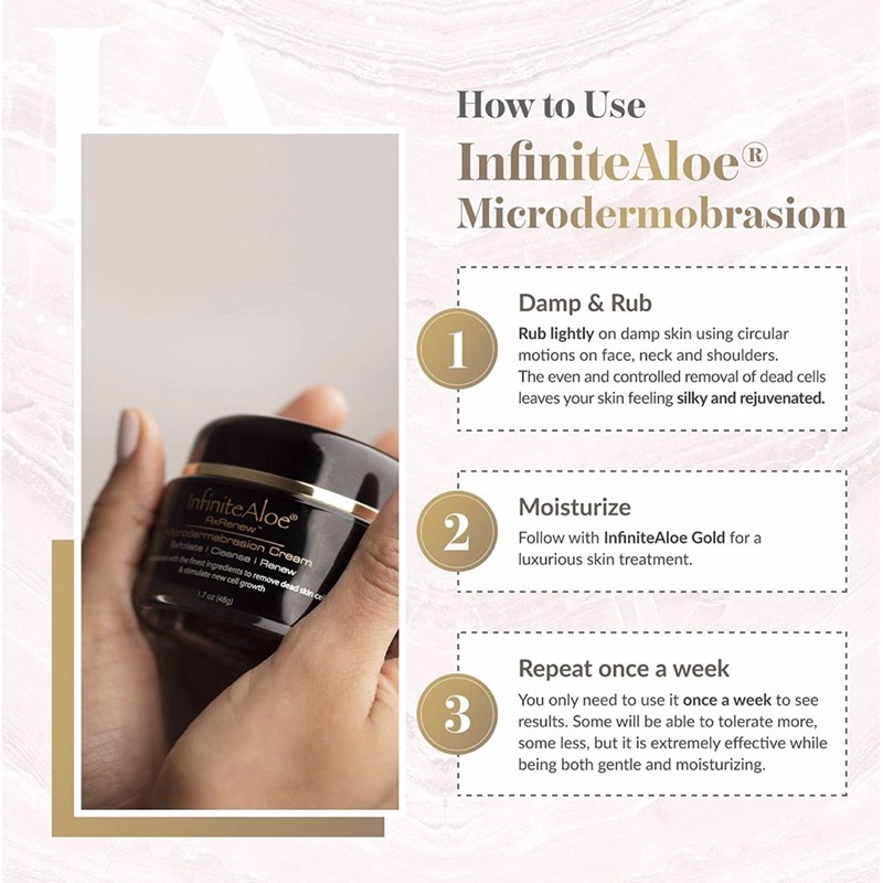 Kem Tẩy Tế Bào Chết Cho Da Mặt Infinite Aloe Microdermabrasion Rx Renew 48g