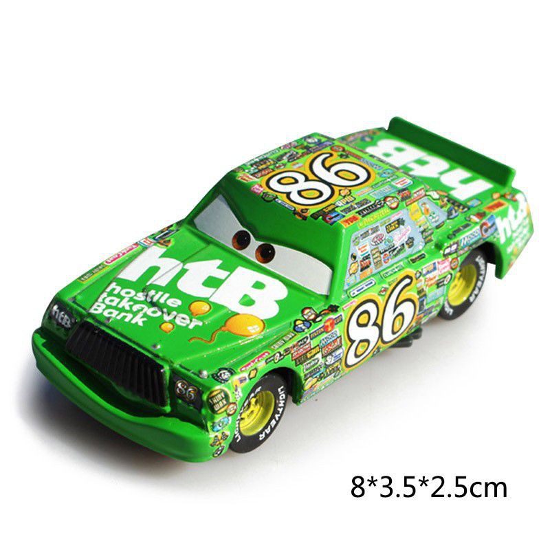 Mô hình xe hơi Pixar Cars 2 3 Lightning Mcqueen Mater Jackson Storm Ramirez tỉ lệ 1: 55 sáng tạo
