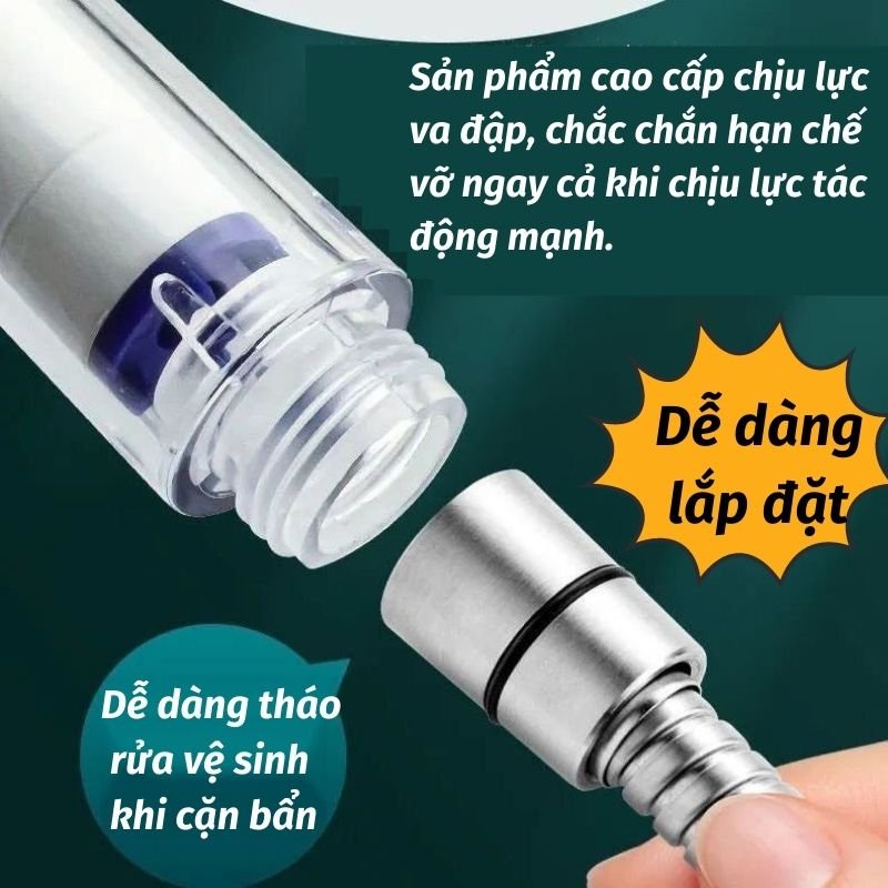 Vòi Sen Nóng Lạnh Vòi Hoa Sen Tăng Áp Chế Độ Nước Mạnh Sun.z