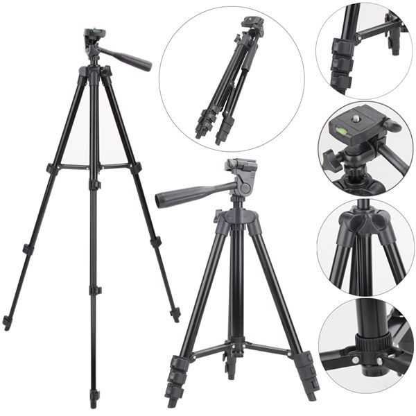 Giá Đỡ Chụp Ảnh, Chân Đỡ Điện Thoại, Máy Ảnh Tripod 3110, Tripod 3120A 3 Chân Chắc Chắn Phù Hợp Với Mọi Loại Điện Thoại