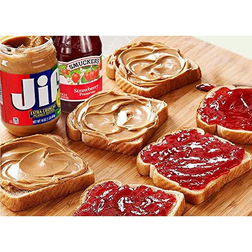 Bơ đậu phộng Jif 454g - Hạt/Mịn (Mỹ)