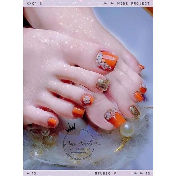 Charm hoa sứ mini-hoa nhí nail