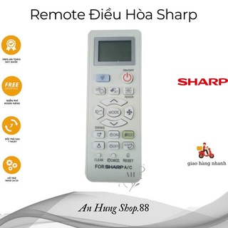 Điều khiển điều hòa Sharp (remote máy lạnh sharp)Tương thích với các dòng Sharp AH-X AH-A AY-A 9000BTU 12000BTU 18000BTU