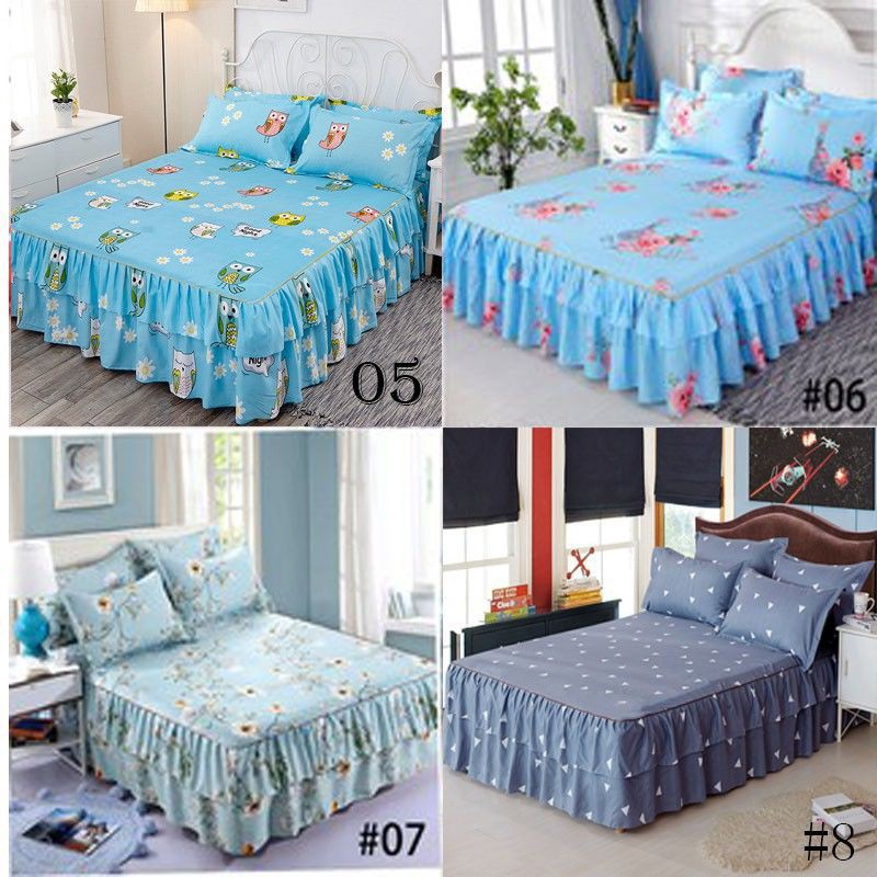 Bộ Ga Giường 4 Trong 1 3 Trong 1 Kích Thước 150x200cm / 180x200cm / 200x200single / Queen / King Size / Chuax