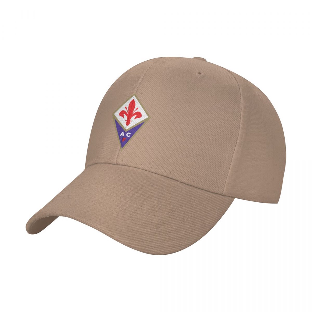 ACF Fiorentina logo Mũ Màu Trơn Mũ Bóng Chày Cong Vành Mũ Nam Nữ Cùng Phong Cách Thể Thao Ngoài Trời
