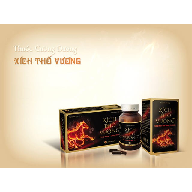 Viên uống bổ thận Xích Thố Vương - Giúp bổ thận, tráng dương, tăng cường sinh lực, hạn chế xuất tinh sớm, hỗ trợ sinh lý