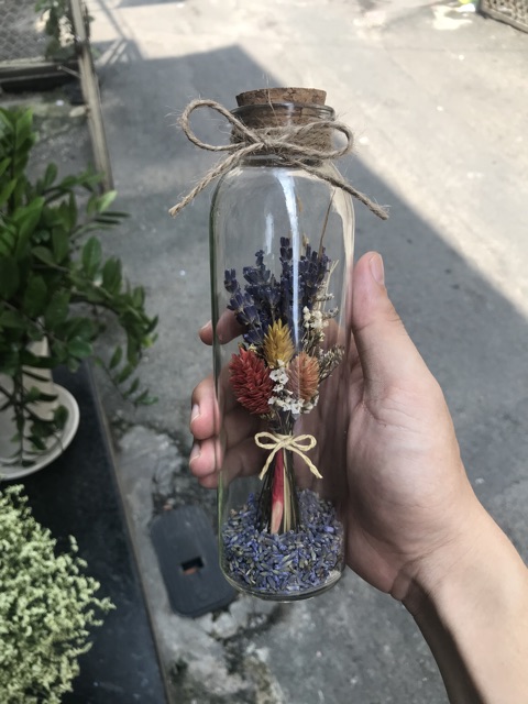 Chai thuỷ tinh hoa lavender, lọ hoa lavender khô | BigBuy360 - bigbuy360.vn