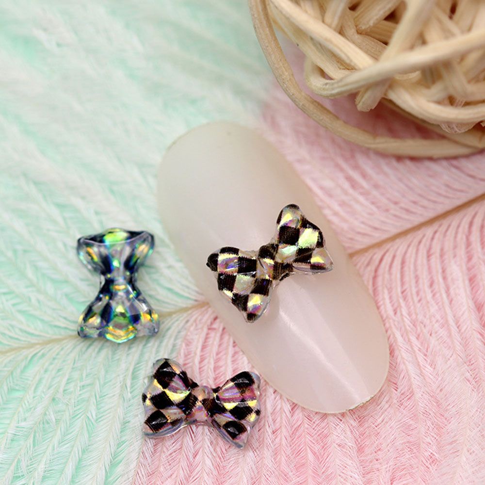 [Hàng mới về] Phụ kiện trang trí móng tay hình nơ nhiều màu tùy chọn phong cách Nhật Bản