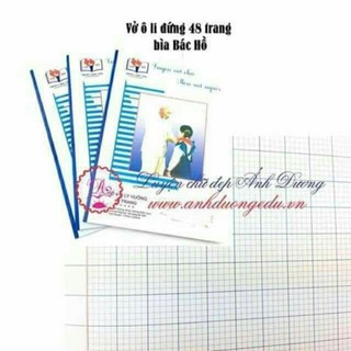 combo 50 quyển vở ô li bìa Bác Hồ của ánh dương