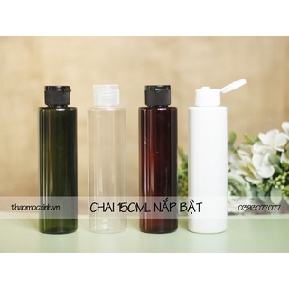Chai nhựa pet cao cấp💖FREESHIP💖 Chai nhựa nắp bật loại 150ml