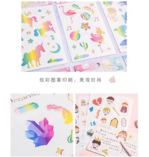 Set 3 tấm sticker trang trí