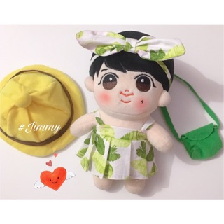 Set váy + nơ cho doll 20cm