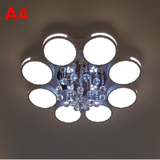 Đèn ốp trần led trang trí phòng khách A4 kiểu mẫu hiện đại,ánh sáng led 3 chế độ,có điều khiển từ xa
