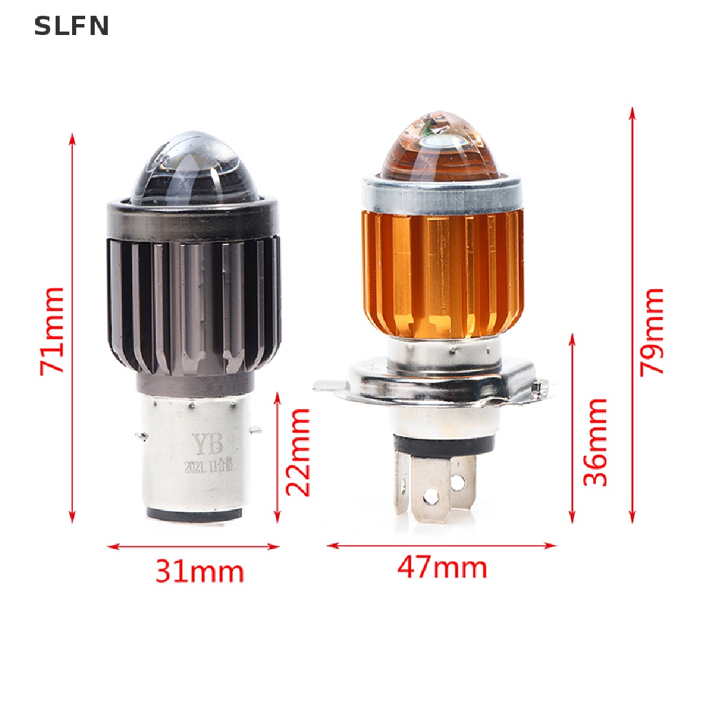 Đèn Pha LED 10000Lm H4 BA20D 12V Cho Xe Mô Tô