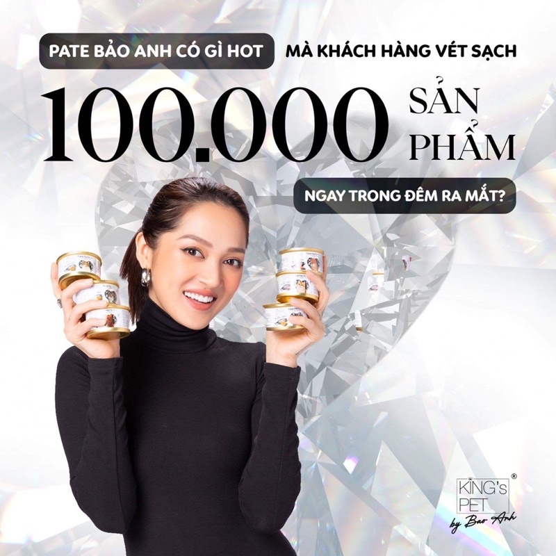 Pate lon Cá Ngừ Jelly Topping Tôm King’s Pet by Bao Anh 80g