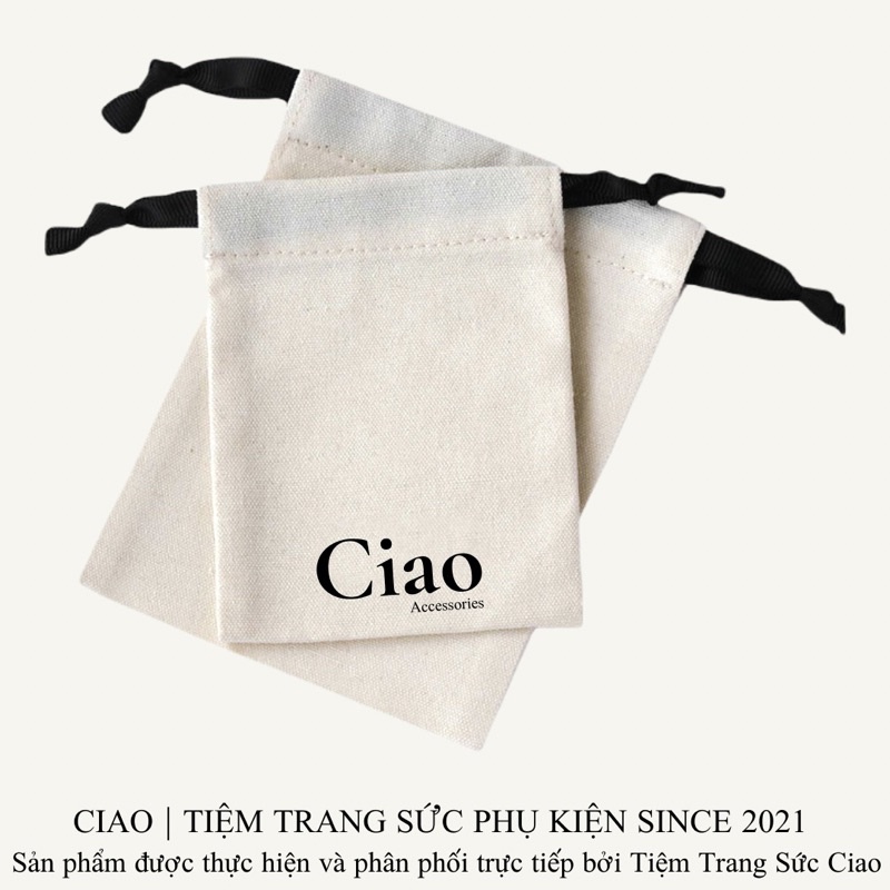 [HOẢ TỐC 1H] Túi dây rút đựng phụ kiện trang sức nhỏ gọn tinh tế sang trọng Ciao accessories