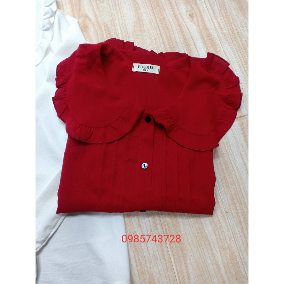 {xuu_design} áo babydoll cổ bèo áo sơ mi bèo FREESHIP 50K A,014 | BigBuy360 - bigbuy360.vn