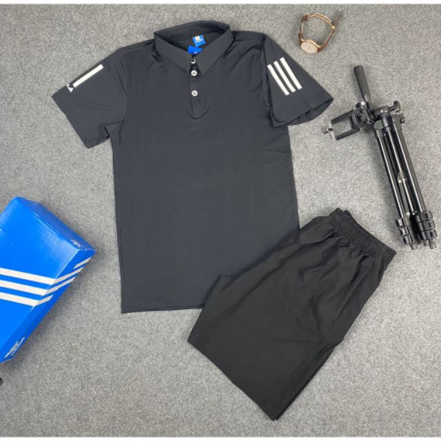 Bộ Thể Thao Nam Thun Lạnh Trơn-Cổ Bẻ (SP000987 ) | BigBuy360 - bigbuy360.vn