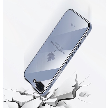 Ốp điện thoại họa tiết lá phong sang trọng thích hợp cho iPhone X XS Max XR 7 8 6 6s Plus SE 2020