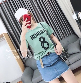 Áo thun lệch vai 