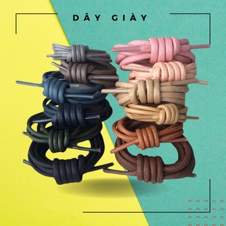 Dây Giày Vuốt Sáp Bản tròn dài 80cm-120cm nhiều màu sắc có thể buộc giày da, giày công sở, boots...
