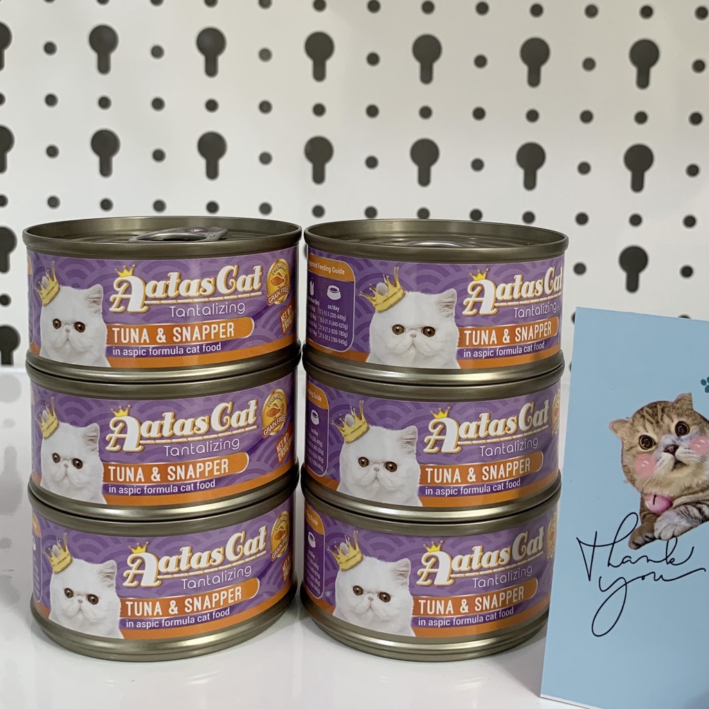 Pate AATas lon cho mèo 80g - Pate mèo lon Aatas Cat nhập khẩu Thái Lan - XOIML