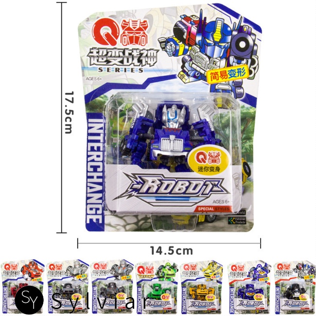 Đồ Chơi Robot Xe Hơi Biến Hình Mini Dễ Thương Cho Bé