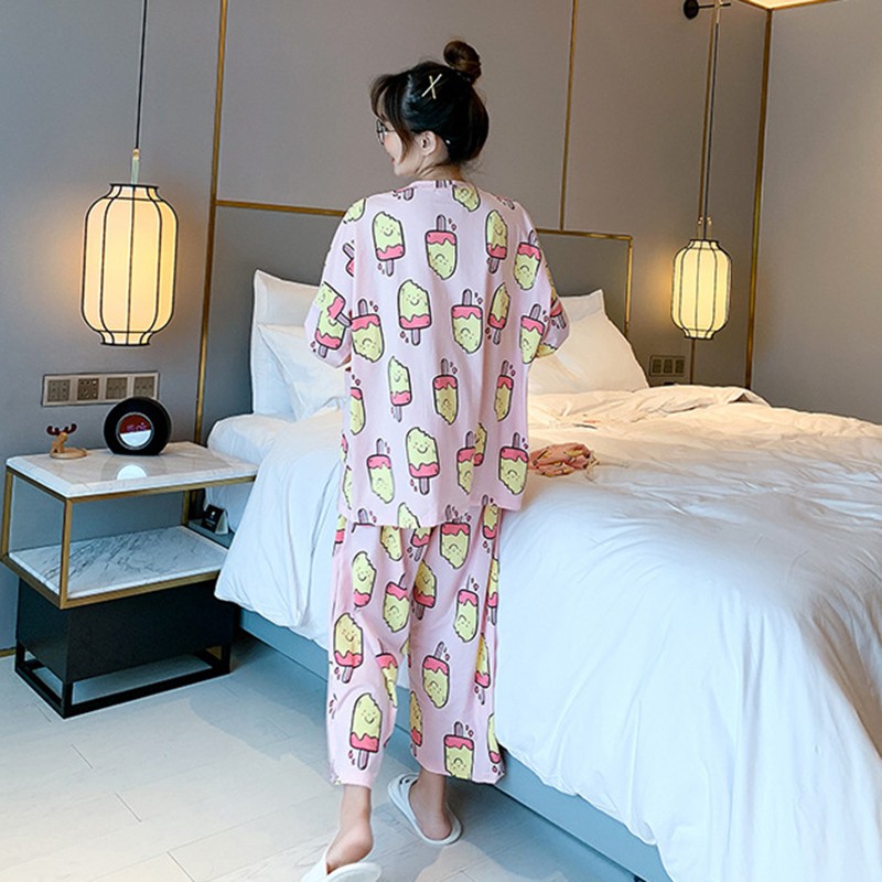Bộ đồ ngủ họa tiết hoạt hình xinh xắn