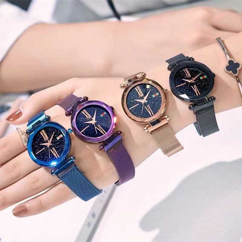 ĐỒNG HỒ NỮ ULZZANG 1102 DÂY THEP KHÓA NAM CHÂM THIẾT KẾ SANG TRỌNG Bán lẻ giá sỉ