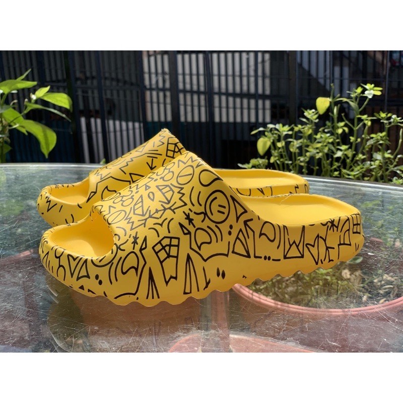 Dép bánh mì quai ngang GRAFFITI siêu bền