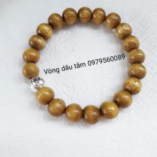 Vòng dâu tằm 1 bi bạc