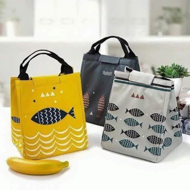 Túi Đựng Hộp Cơm Giữ Nhiệt Cao Cấp Hình Cá