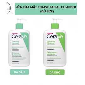 Sữa rửa mặt cerave foaming facial cleanser cho da dầu mụn 236ml