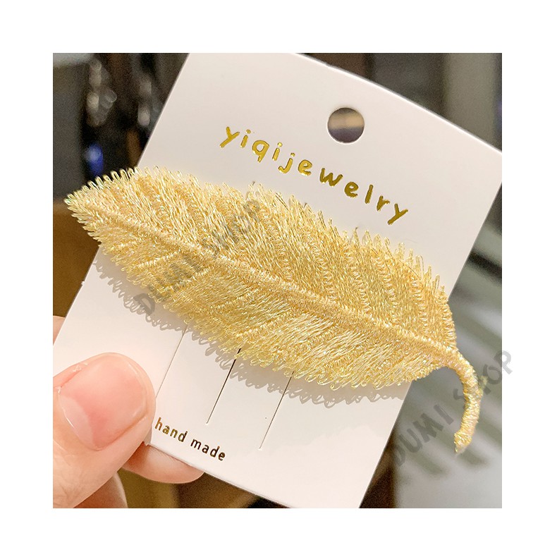 Set 3 cái kẹp mái hình lá phong cách Hàn Quốc