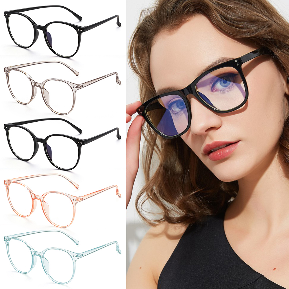 Mắt Kính Gọng Tròn Siêu Nhẹ Phong Cách Vintage Thời Trang