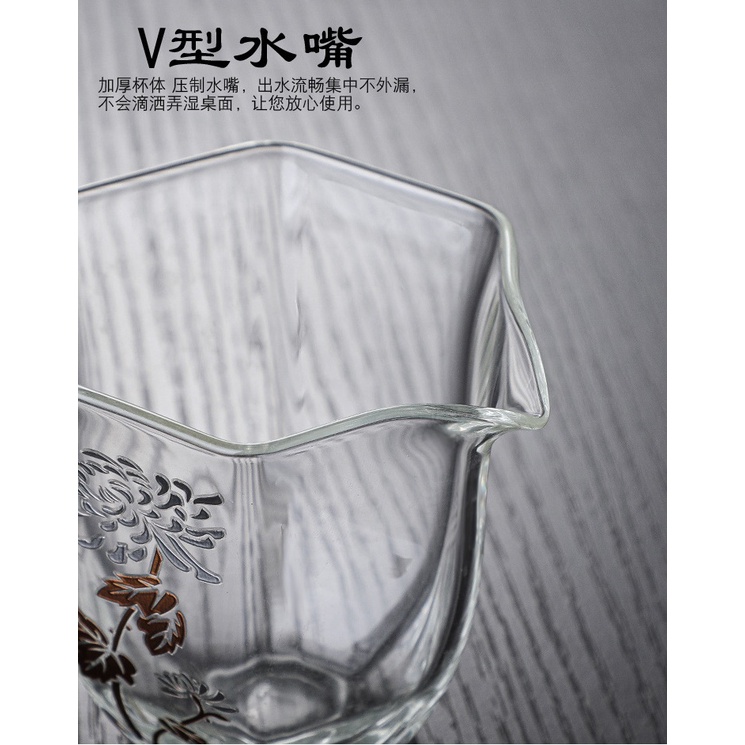Tống chuyên trà thủy tinh chịu nhiệt Borosilicate cao cấp 200 ml
