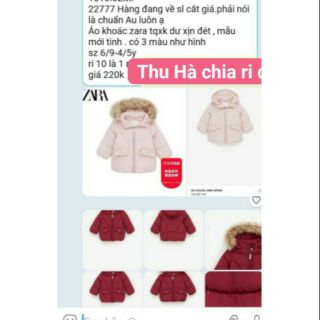 Áo khoác zara tqxk