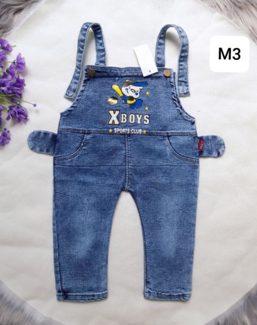 Sale Yếm jean co giãn bé gái bé trai