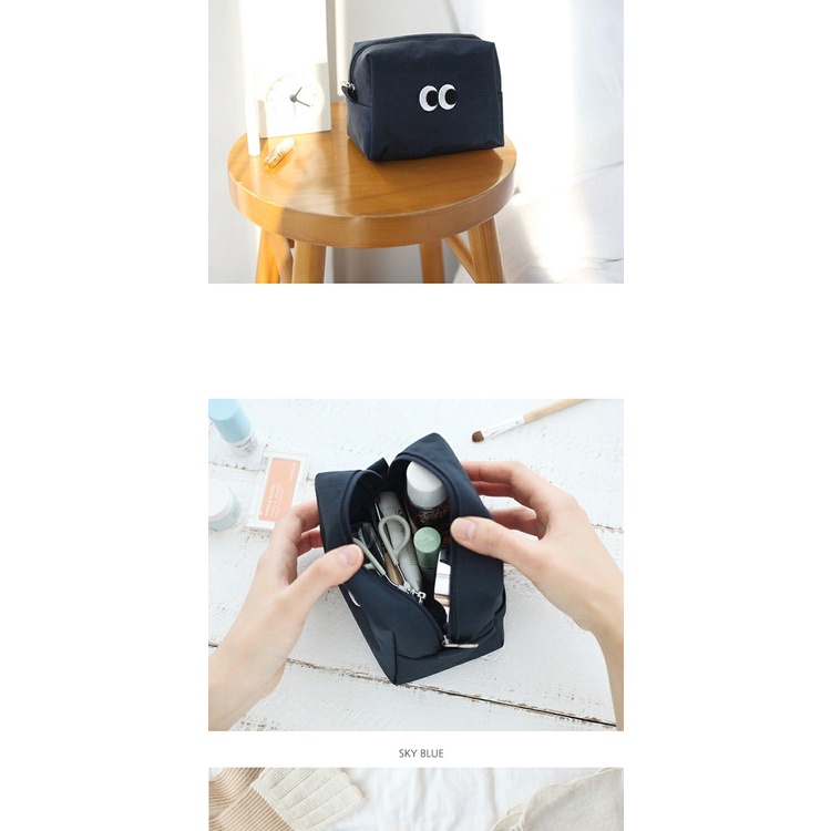 Túi Đựng Mỹ Phẩm Cỡ Lớn Chống Thấm Nước Thiết Kế Hình Đôi Mắt Dễ Thương Phong Cách Hàn