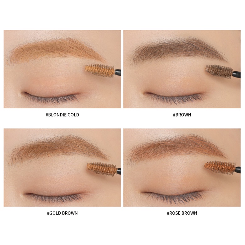 Chuốt Lông Mày Mascara Chân Mày 3ce Eyebrow Mascara 4g- Brown- Rose Brown- Gold Brown- Blondie Gold