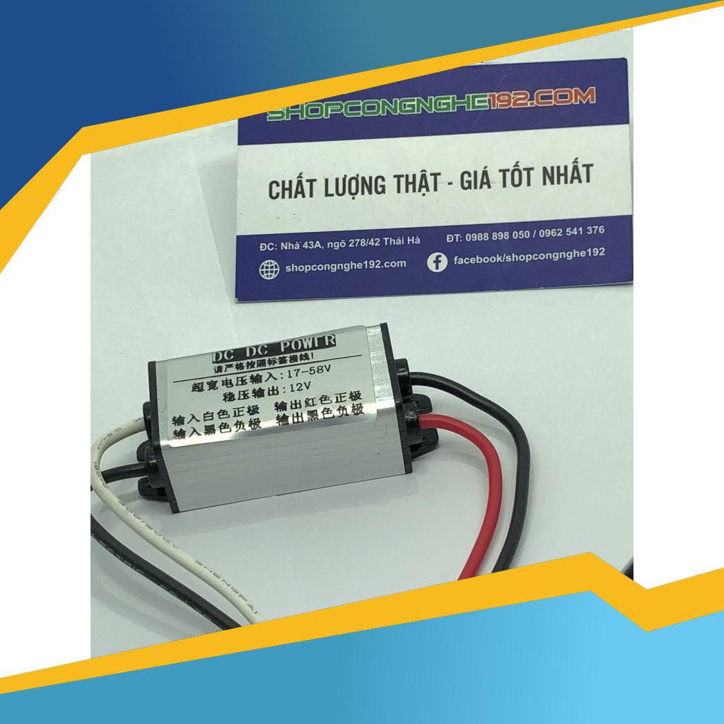 Bảo hành lỗi 1 đổi 1 BỘ CHUYỂN ĐỔI NGUỒN ĐIỆN 24V XUỐNG 12V 3A CHỐNG NƯỚC