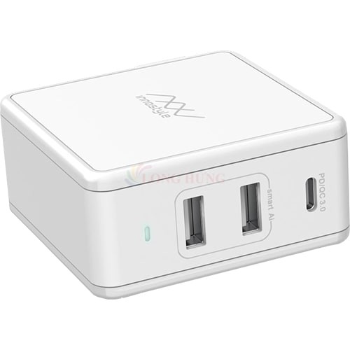 Sạc đa cổng Innostyle Gomax Plus 2USB 1Type-C PD73W IC73-3PD - Hàng chính hãng - Thiết kê nhỏ gọn 2USB và 1Type-C
