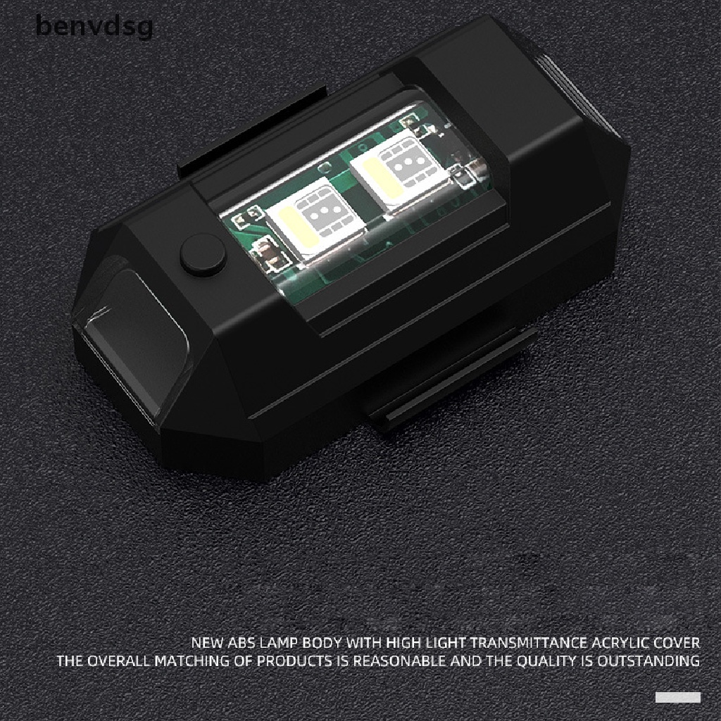 benvdsg> MINI Motorcycle Tail Warning Light Drone Strobe Light Laser Fog Lamps Moto Light well