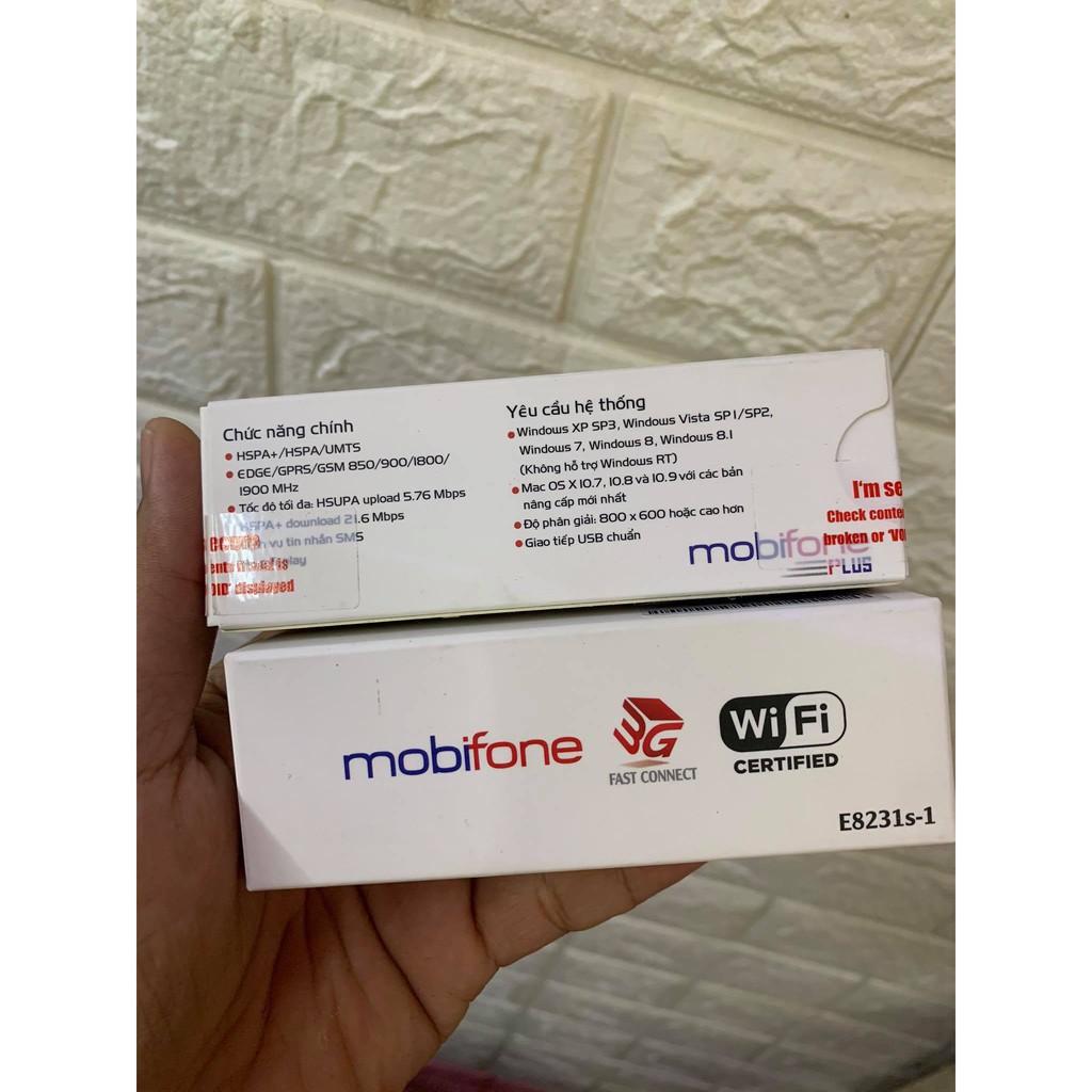 USB wifi 3G Mobifone E8231s-1 dùng tất cả các sim